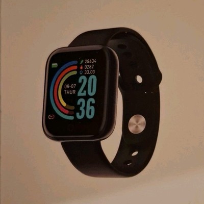 Smart Bracelet Health Steward Black Silicone Band Heart Rate Blood Pressure And 