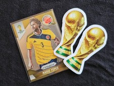 2014 World Cup MARIO YEPES (COLOMBIA) Panini PRIZM Card #50, FREE Stickers