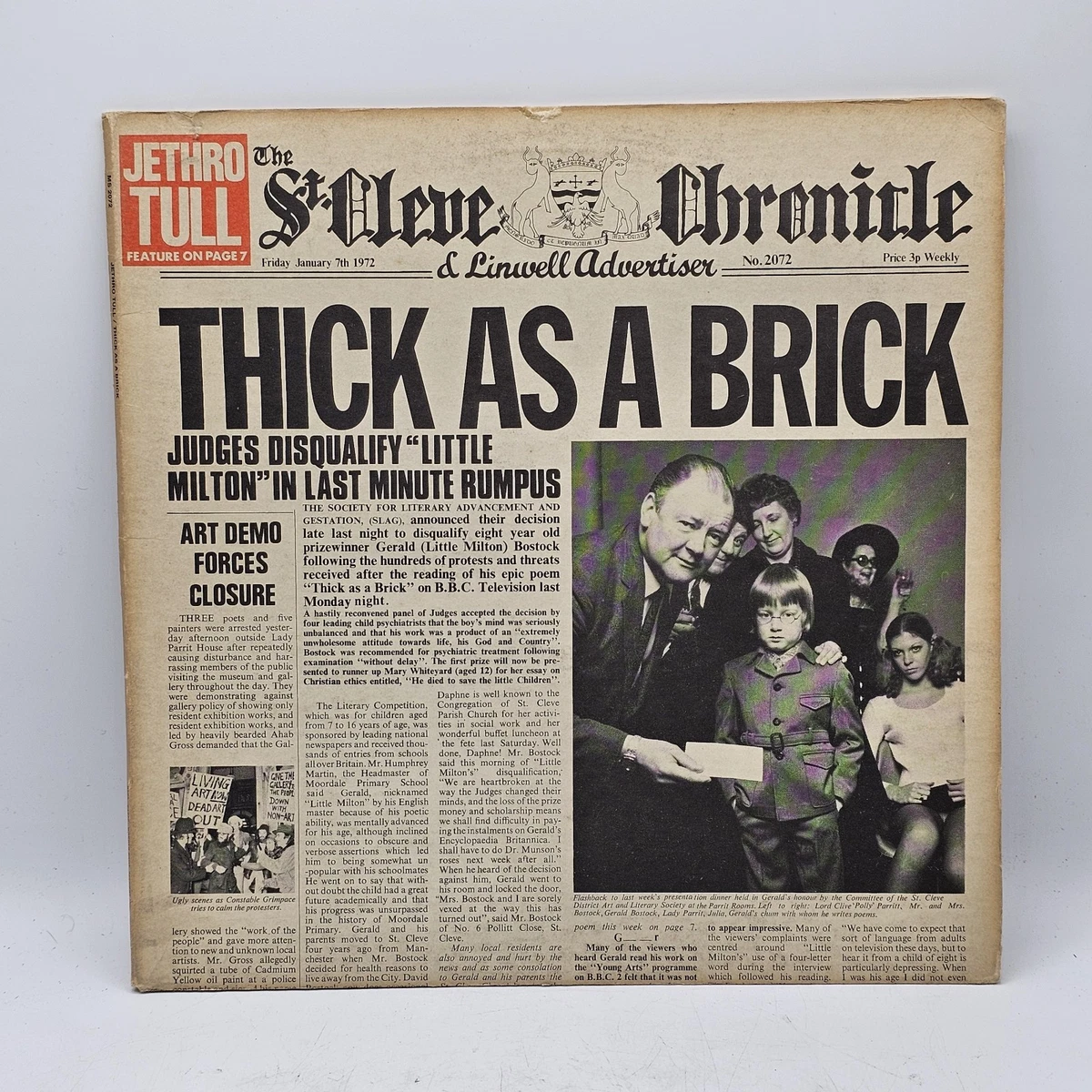 Jethro Tull Thick As A Brick Lp for sale | eBay