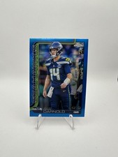 Sam Darnold 2025 Topps Chrome Blue Refractor Color Match /150 Seattle QB