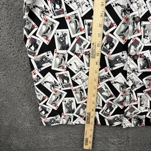 C-Two Shirt Herren XL Kartendeck Pinup Girls Burlesque Spread Kragen Knopfleiste - Bild 5 von 8