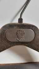 Vintage Gucci Velvet Coat Hanger Italy Crest Logo Heavy Duty Designer Display