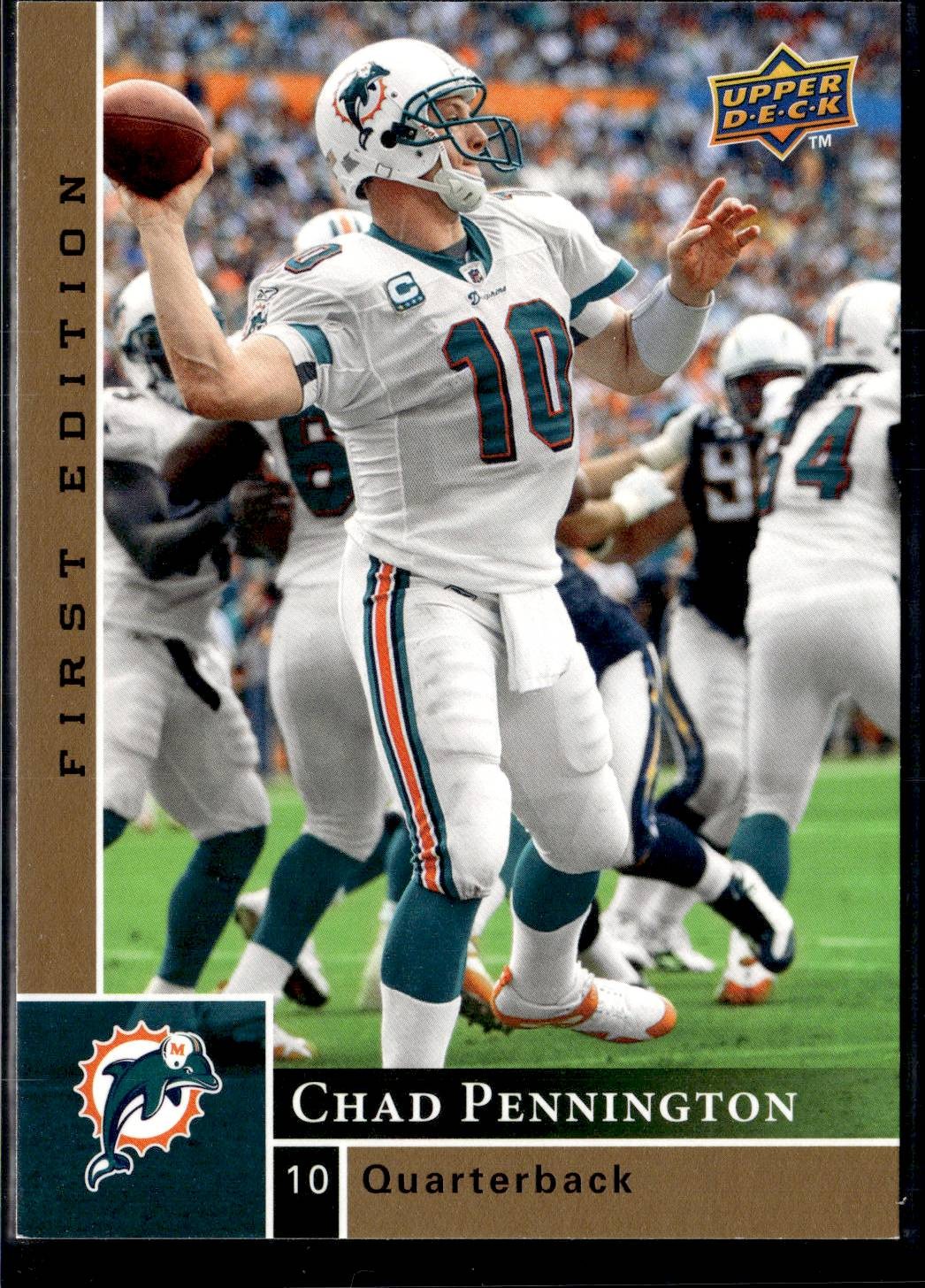 2009 Upper Deck First Edition Chad Pennington Miami Dolphins #81