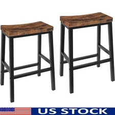 Ergonomic Saddle Stool Modern Adjustable Bar Stool W/ Footrest Durable Design US