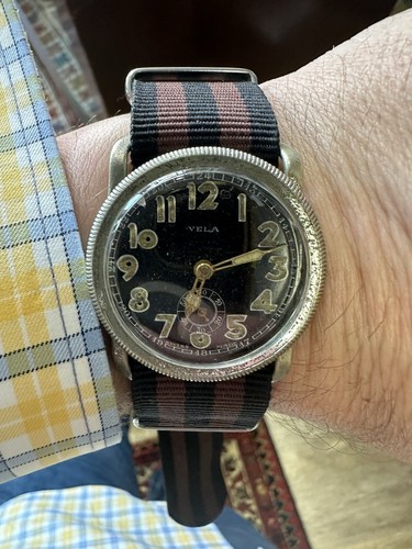 WW2 Luftwaffe Watch?? Pilot Watch Spares Or Repairs Vela Similar To Helvitia - Picture 3 of 17