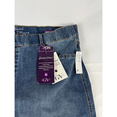 Gloria Vanderbilt Shape Effect High Rise Capri Jeans Womens 22W New Medium Wash