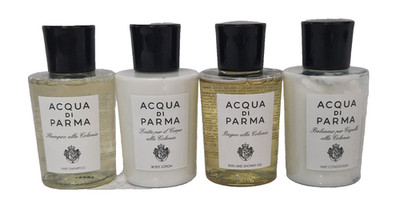 Aqua Di Parma 4 x 75 ml Haarspülung Bad Duschgel Haarshampoo Bodylotion