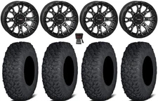 System 3 ST-6 14" Wheels Dark Tint 30" Coyote Tires Polaris RZR Turbo S / RS1