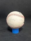 Mickey Mantle Leo Durocher + 4 Names Autographed Signed Baseball JSA Cert. YANKS