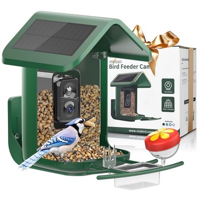 Bird Feeder with Camera Solar Powered: Smart Bird Camera Feeder 2K Live Feed ...