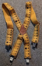 Craftsman Ruler Measure Tape Yardstick Suspenders