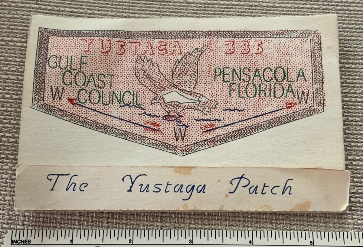 QQQエディ様 VTG THE YUSTAGA PATCH OA Lodge 385 Order of the Arrow Flap