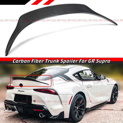 Carbon Fiber High Kick Trunk Spoiler Wing For Toyota GR Supra A90/A91 (2020-2024)