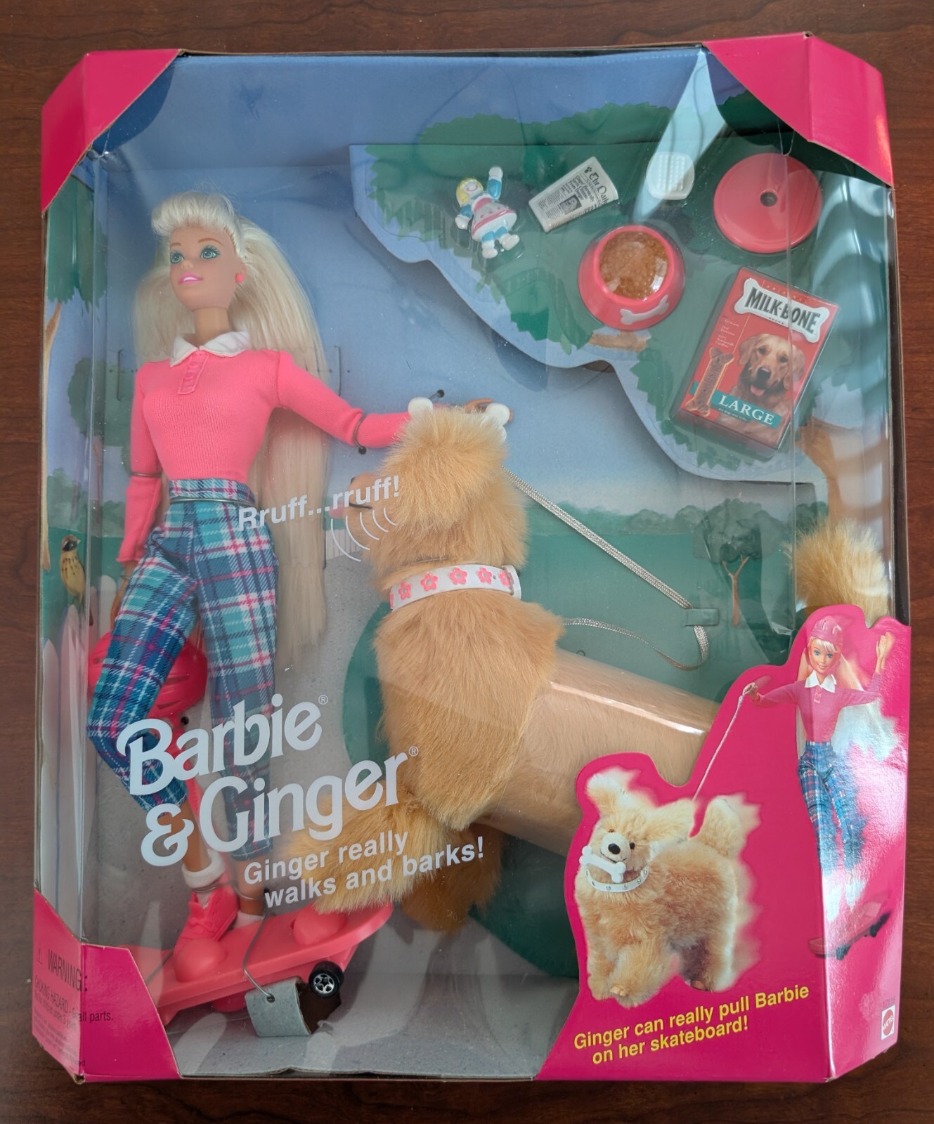 Barbie y Jengibre Mascota Perro Muñeca Set con Accesorios 1997 Mattel 17116. NRFB