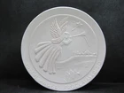 1990 Frankoma Pottery Christmas Plate with Paperwork and  Box
