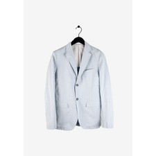 Original Jil Sander Blue Striped Men Blazer Jacket sz 48IT M H2482