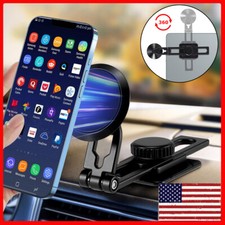 Strong Magnetic Car Phone Holder Mount Foldable Dashboard Mount Bracket