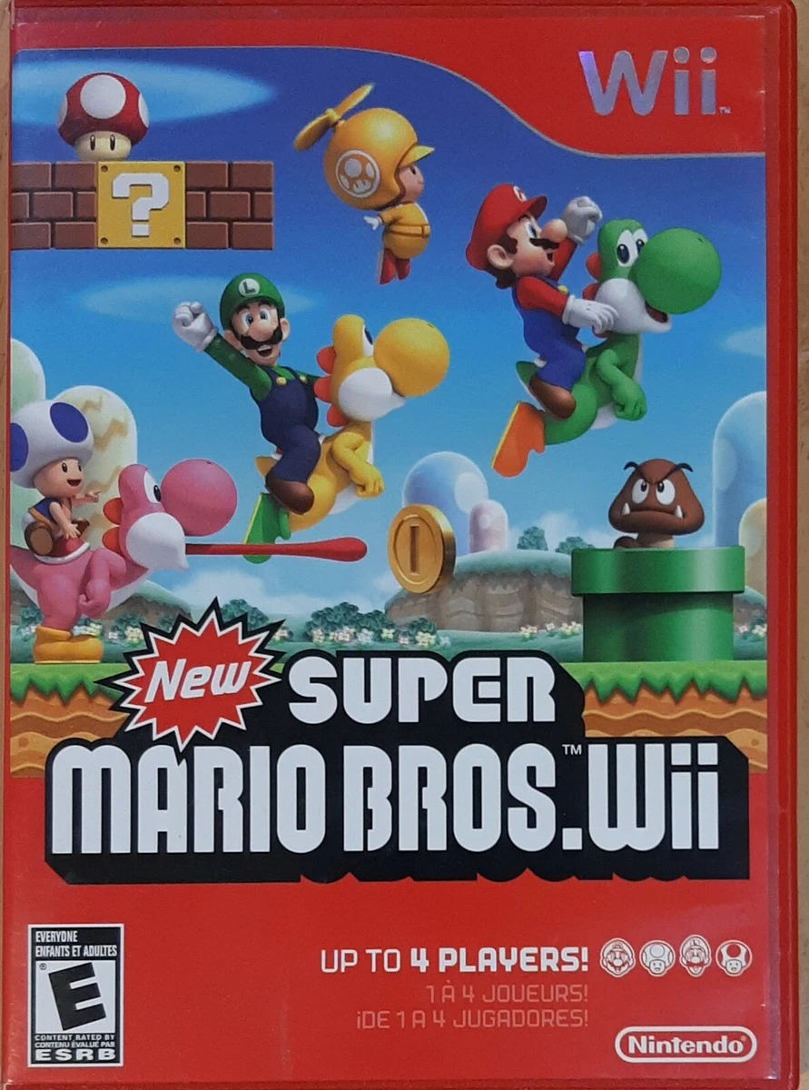 Wii Replacement Case - NO GAME - New Super Mario Bros. Wii