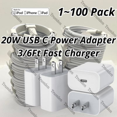 Wholesale 20W Fast Charger Power Adapter USB C Cable For iPhone 14 13 12 11 XR 8