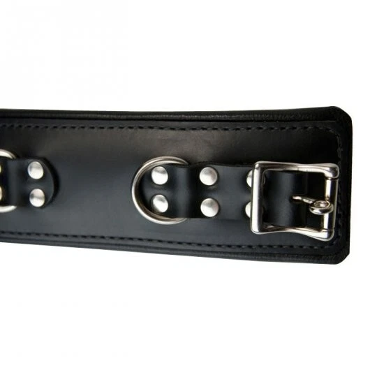 Strict Leather Padded Premium Locking Wrist Restraints Cuffs Wrists Sub Dom Sexy - Image 3 of 4