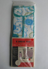VTG Hanging 8 Dress Bag Garment Closet Storage Retro Floral 57  NOS Blue Green