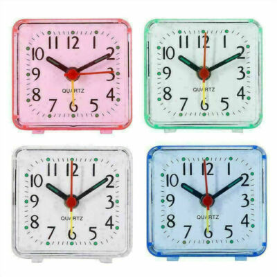 NEU Retro Wecker Tragbare Reise nach Hause Kleine Quarz Beep Bett Kid  Erwachsene