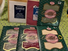 Charles Craft 14 Ct AIDA 12"x18" Cross Stitch Fabric 5 Colors  1 More - ALL NEW