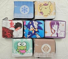 Anime Stylish Design Wallet Zipper Around Folded Card Coin  Pick Character 