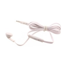 Wired Earphone Mono Headset Single Earbud 3.5mm Headphone Flat for SmartPhones
