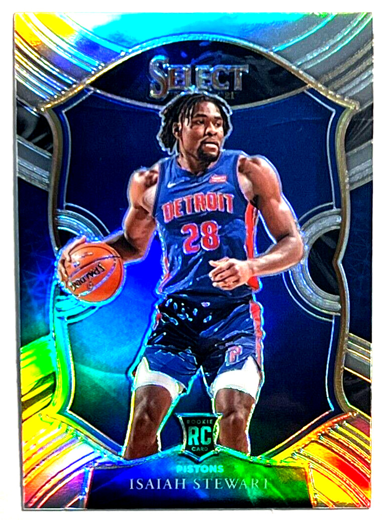 2020-21 Panini Select Basketball #76 Isaiah Stewart RC Rookie Silver Prizm
