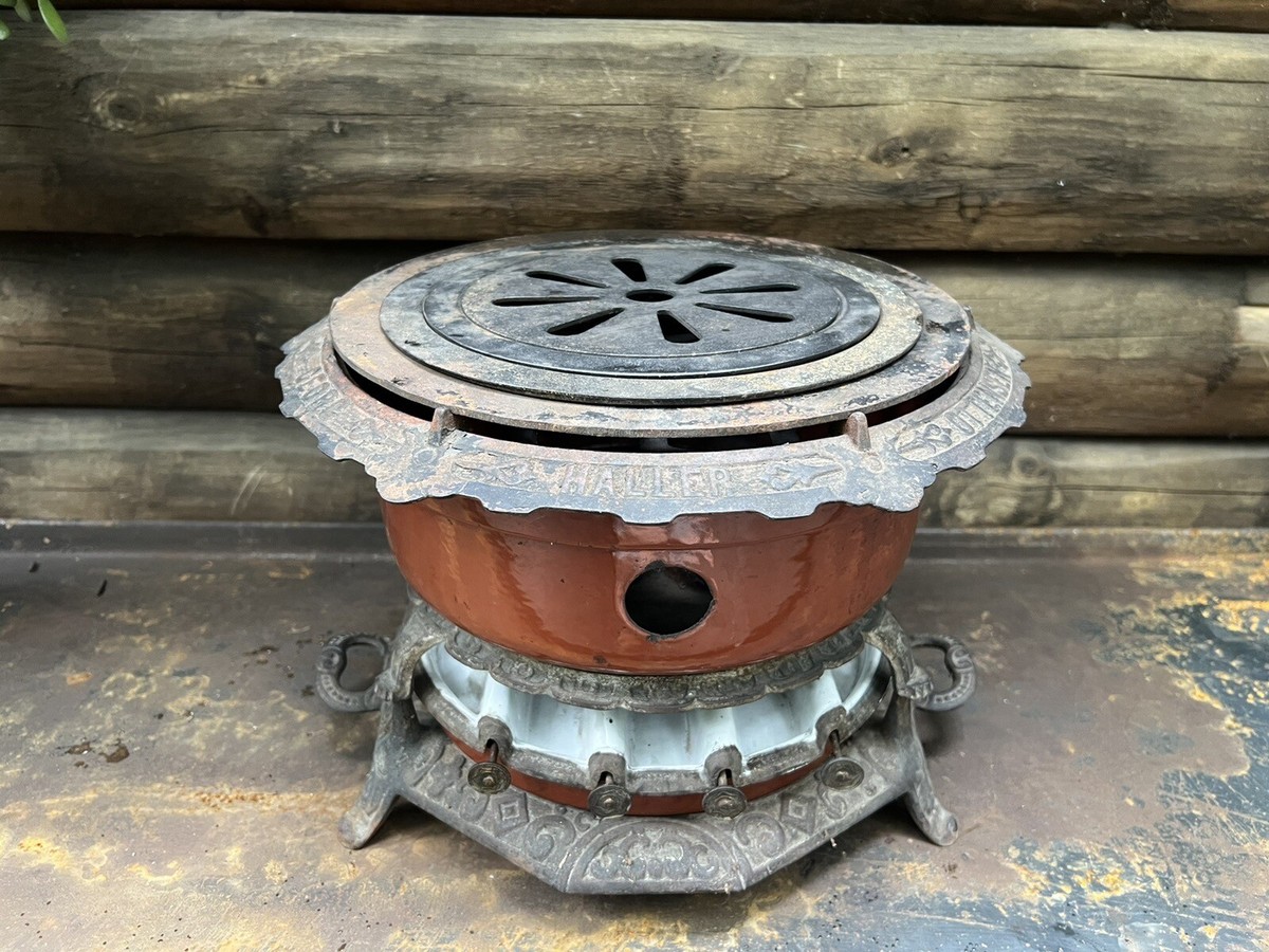 GEORG HALLER cast iron enamel Kerosene Stove Cooker Burner