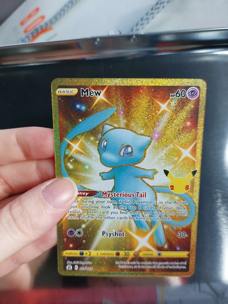 Mavin  Mew - 025/025 - Celebrations - Pokémon TCG Pokémon Gold Shiny Card  NM