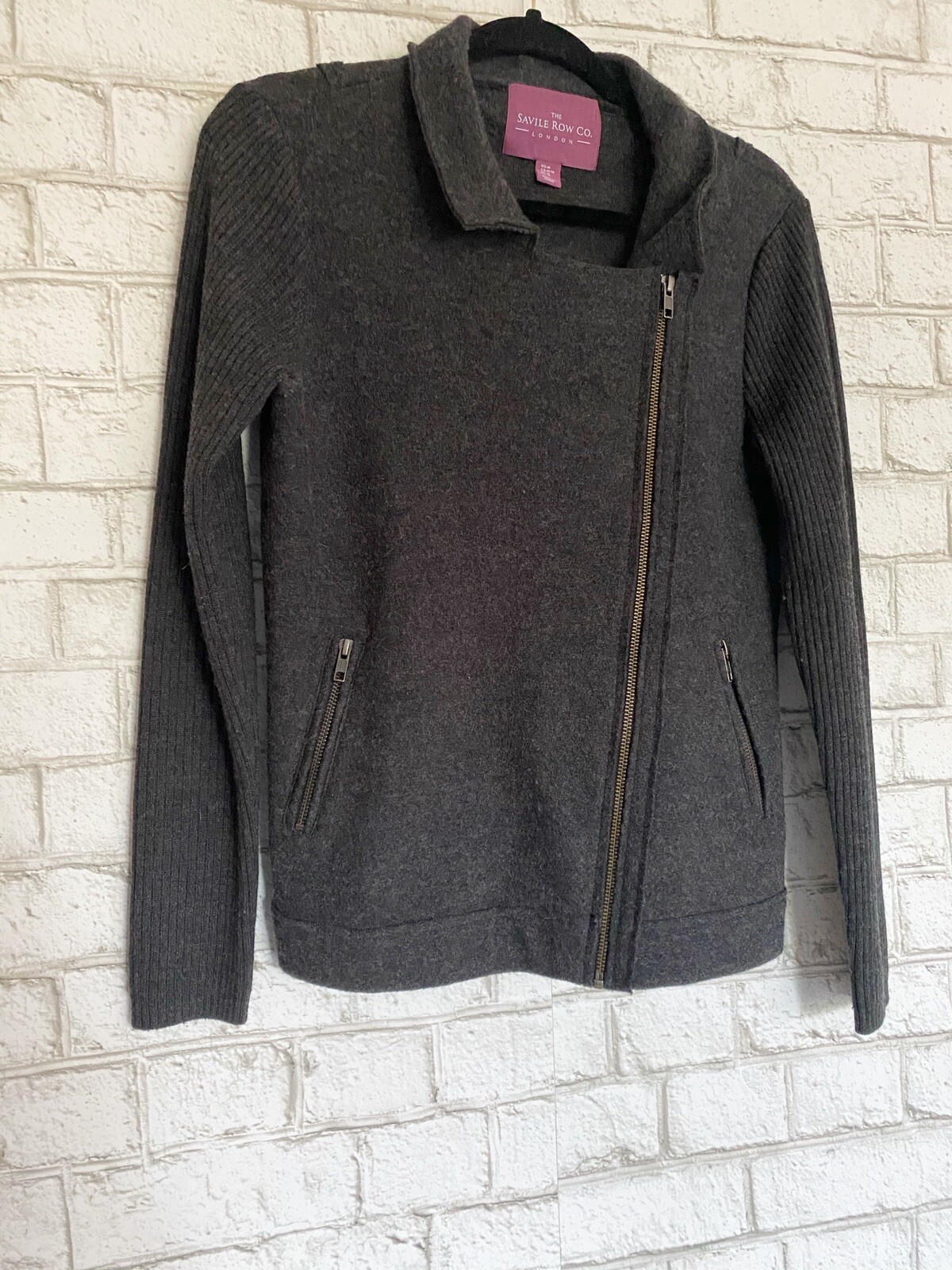 FILA The Saville Row Co. Giacca Moto 100% Lana Donna Media