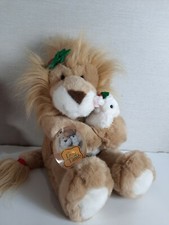 Vtg Lion  Lamb Christmas Commonwealth Stuffed Dayton Hudson 1994 Plush 12  