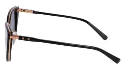 New SHINOLA by Flexon SH-2700S 001 Black & Gold Sunglasses with Grey Lenses Shinola Cat-Eye w/ Flexon Bridge – Eyedictive main image 3