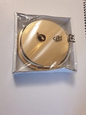 Ikea GLATTIS 6 Coasters with Holder Brass Coloured 8.5cm Ideal for all Occasions