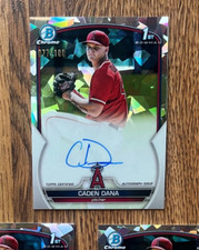 2023 Caden Dana Bowman Chrome Prospect Atomic Refractor AUTO /100 Angels RC 1st