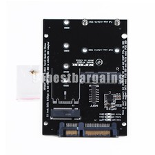M.2 NGFF MSATA SSD to SATA 3.0 Adapter 2 in 1 Converter Card for PC Laptop L3