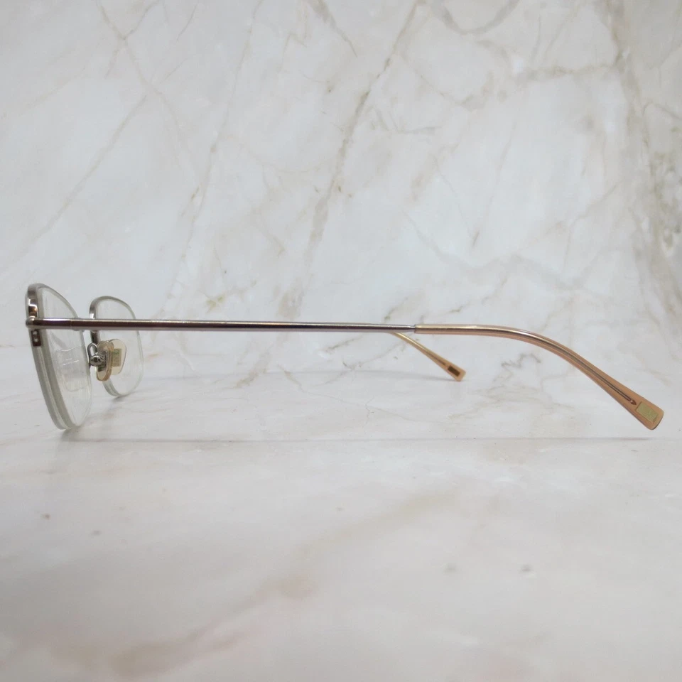 Marco de gafas Chaps CP2004 123 para hombre plateado metal medio borde ovalado 52-20-140 Foto 3 de 4