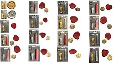Wax Seal Stamp Sealing Starter Kits.  Set Includes Wax Stick & Seal Handle