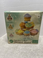 New Wilton Cupcake N More Dessert stand  decorating kit 4 tips  8 bags instruc