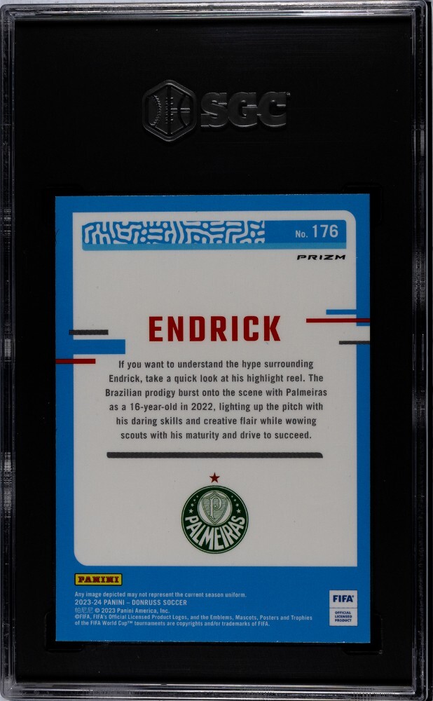 2023-24 Panini Donruss Optic FIFA Endrick #176 RC Rated Rookie 