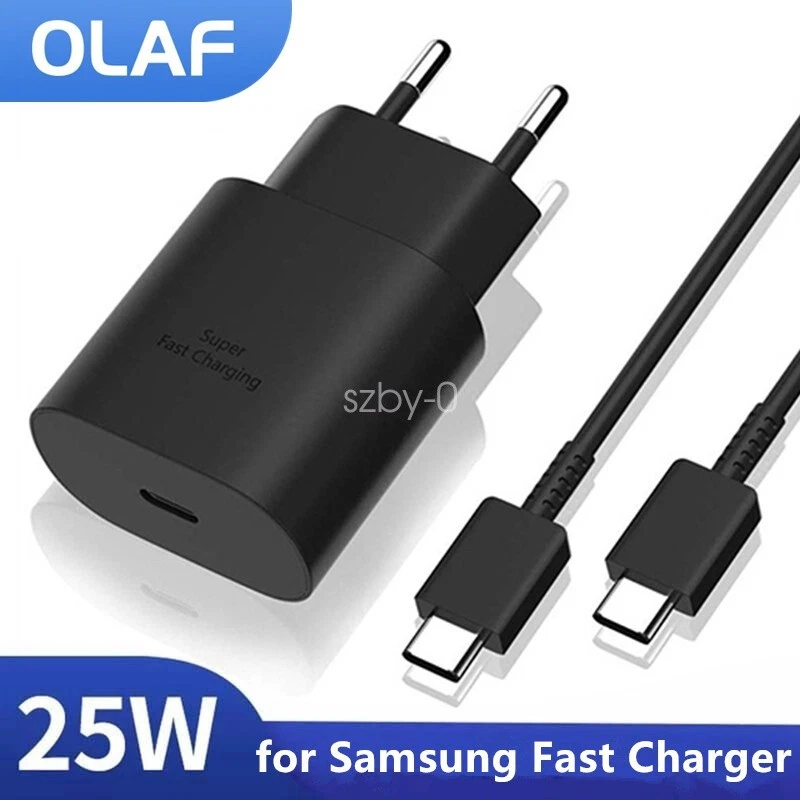 Samsung 25W Super Schnell Ladegerät Wand Ladegerät für Galaxy S20 S22 S23 A53 A54 5G - Bild 2 von 4