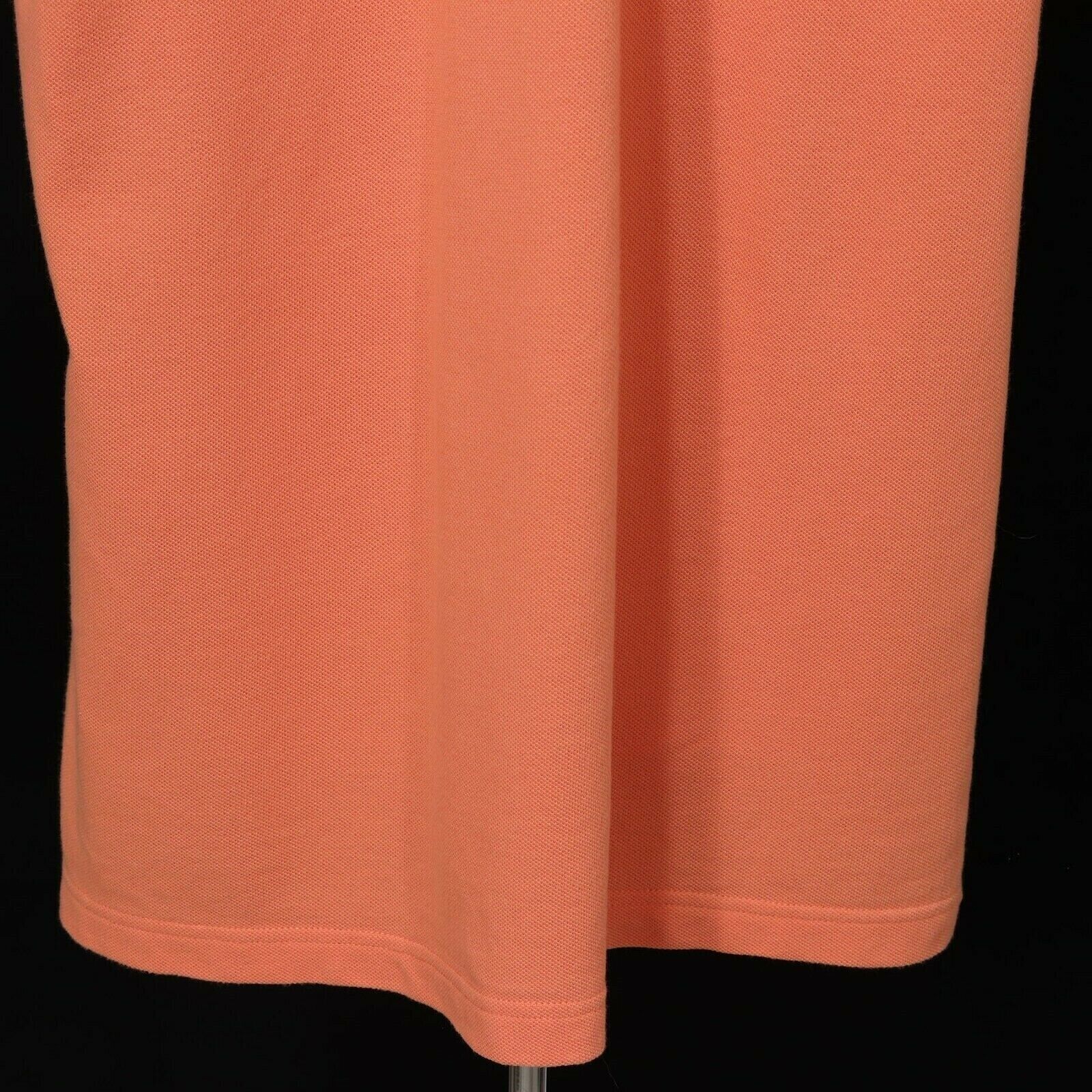 Izod Mens Pique Polo Shirt M Medium Orange Short … - image 7