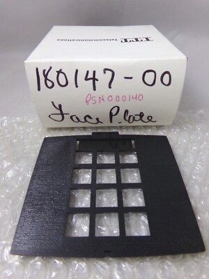 NOS ITT Telecom 180147-00 PSN 000140 Black Face Plate, Phone Part 072622WT3