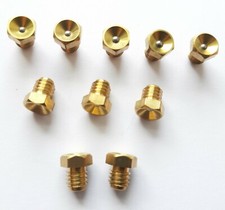 10 x BRASS CONCAVE GREASE GUN NIPPLE ZERK 6mm x 1mm PITCH THREAD LATHE MILL OIL