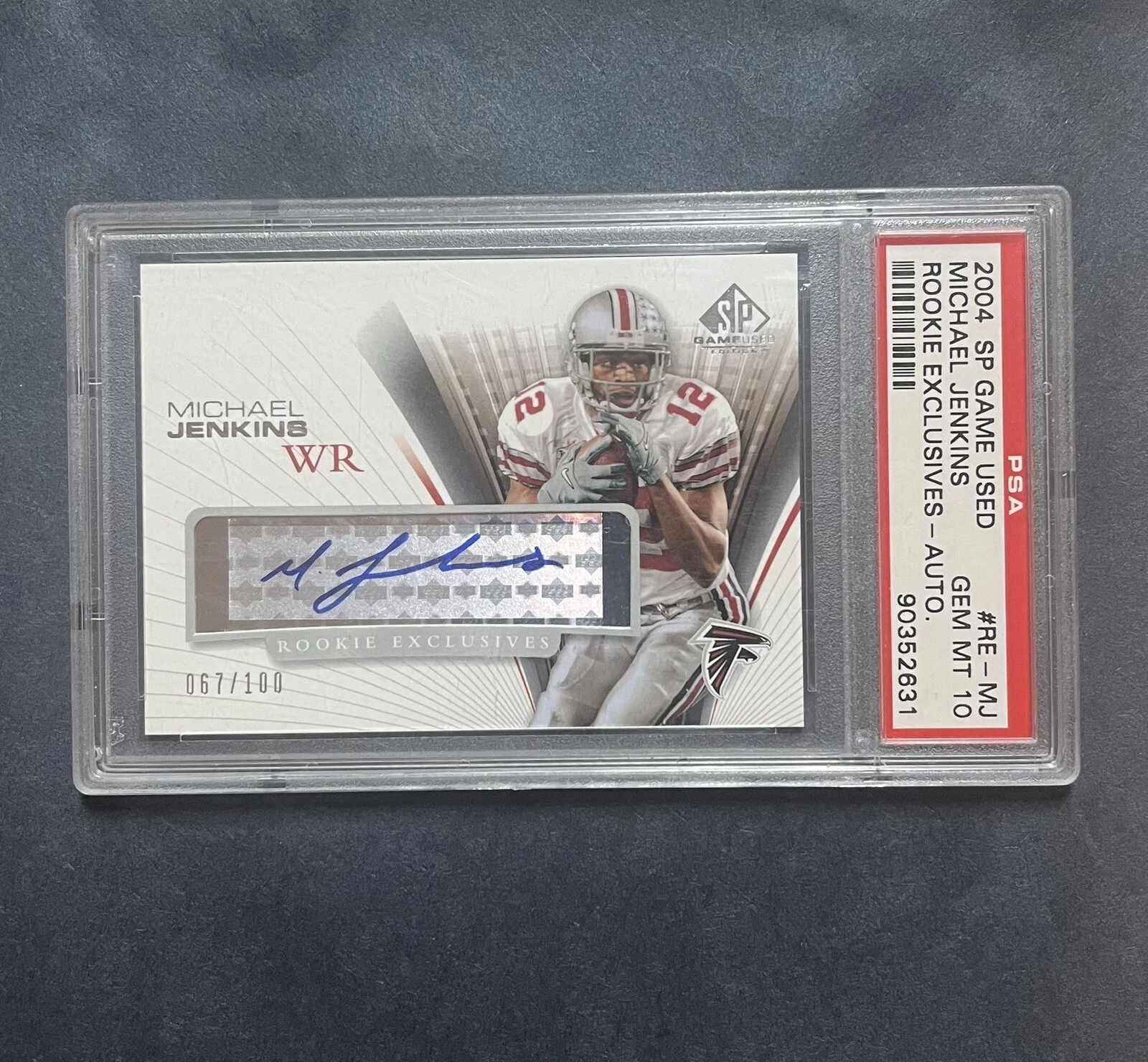 Michael Jenkins SP Game Used Rookie Exclusives Autograph #REMJ Rookie Exclusives-Auto.
