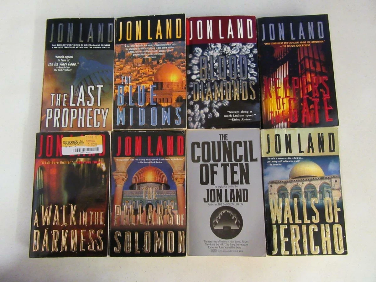 COMPLETE SET (8) JON LAND Thriller Books BEN KAMAL AND DANIELLE BARNEA  Series | eBay