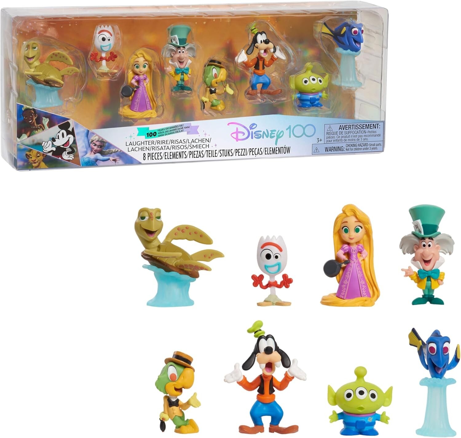 Disney 100 Years Of Laughter - Limited Edition 8 Figure Set by Just Play - NEW