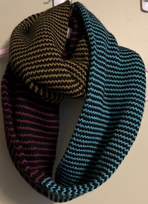 Pistil Chunky Knit Infinity Scarf Multicolor Cozy Warm Duluth Trading EUC